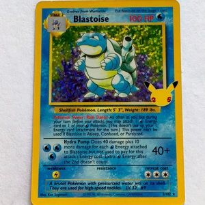 First Edition Pokémon Blastoise. *In Mint condition*